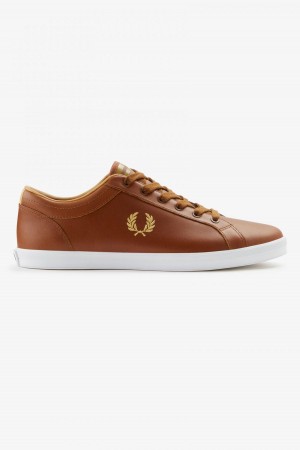 Fred Perry Baseline Sko Herre Tan | NONEJ10988