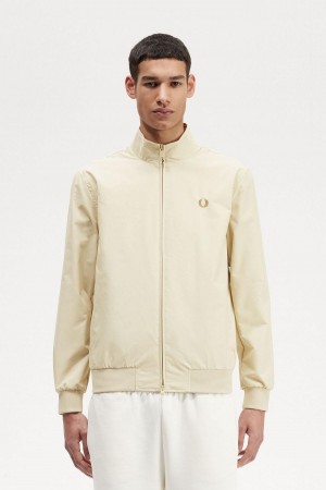 Fred Perry Brentham Frakker Herre Oatmeal | NOEGJ88380