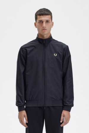 Fred Perry Brentham Frakker Herre Svarte | NOZDE23037