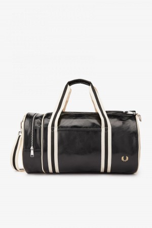 Fred Perry Classic Barrel Veske Accessories Svarte | TNOWZ93387