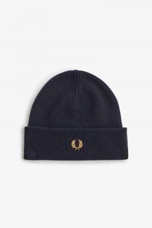 Fred Perry Classic Beanie Accessories Svarte Mørke | ZNONQ18199