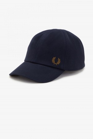 Fred Perry Classic Piqué Cap Accessories Marineblå Mørke | NODYB14593