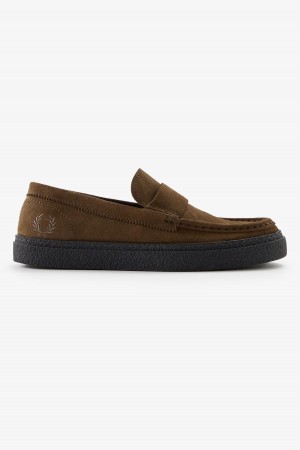 Fred Perry Dawson Loafer Sko Herre Shaded Stone | NOXMI12524