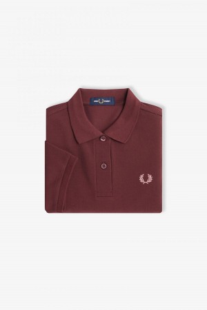 Fred Perry G6000 Fred Perry Shirt Dame Rosa Rosa | QNOUV70346