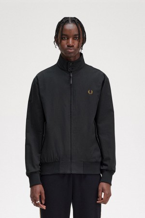 Fred Perry Harrington Frakker Herre Svarte | NOJZR89819