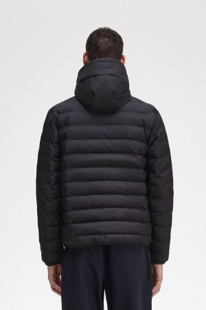 Fred Perry Hette Insulated Frakker Herre Svarte | DNOKV77088