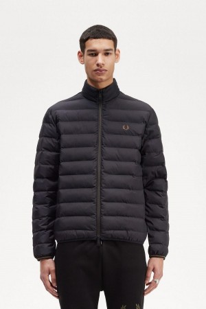 Fred Perry Insulated Frakker Herre Svarte | UNOTG92084