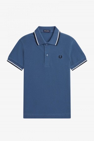 Fred Perry Kids Twin Tipped Barn Accessories Blå Hvite Svarte | ANODF18042