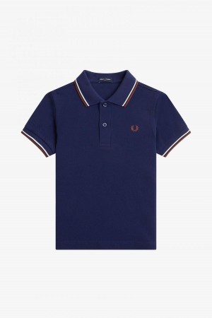 Fred Perry Kids Twin Tipped Barn Accessories Marineblå Brune | QNOWA12944