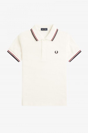 Fred Perry Kids Twin Tipped Barn Accessories Hvite Rød Marineblå | BNOSO62442