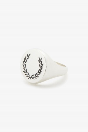 Fred Perry Laurel Wreath Ring Smykker Accessories Sølv | YNOGT33097