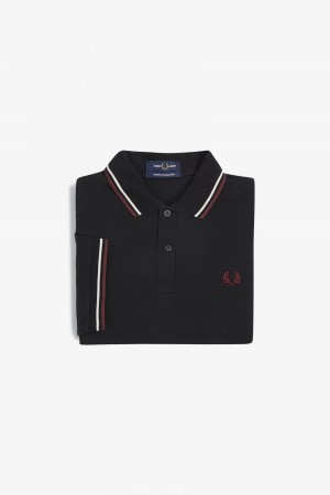 Fred Perry M12 Fred Perry Shirt Herre Svarte | NOQAV51156