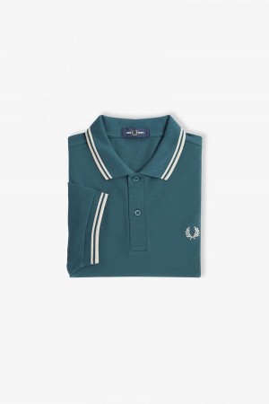 Fred Perry M3600 Fred Perry Shirt Herre Blå Lyse Lyse | NOEAH93243