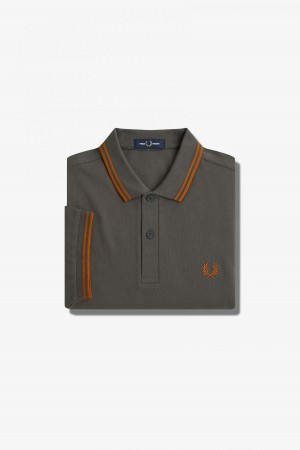 Fred Perry M3600 Fred Perry Shirt Herre Grønn | YNOGT45013