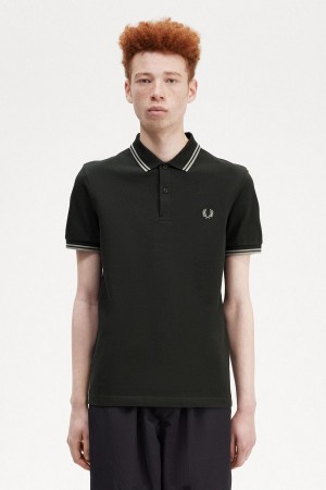 Fred Perry M3600 Polo T Skjorte Herre Grønn | NOEGJ73101