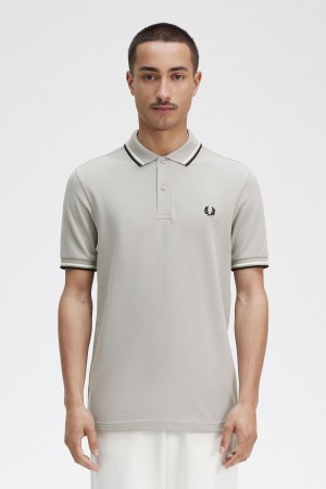 Fred Perry M3600 Polo T Skjorte Herre Svarte | NOXBR49068