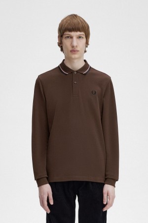 Fred Perry M3636 Polo T Skjorte Herre Mørke Rosa Svarte | DNOVO25605