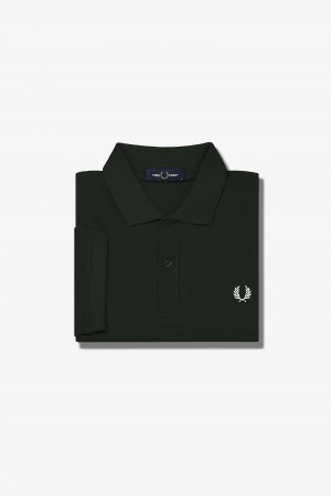 Fred Perry M6000 Fred Perry Shirt Herre Grønn Hvite | SNONY40548