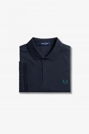 Fred Perry M6000 Fred Perry Shirt Herre Marineblå Blå | PNOQX73024