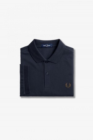 Fred Perry M6000 Fred Perry Shirt Herre Marineblå | NOEGJ69494