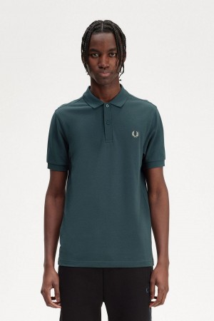 Fred Perry M6000 Polo T Skjorte Herre Blå Lyse | NOEGJ48951