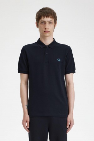 Fred Perry M6000 Polo T Skjorte Herre Marineblå Blå | GNOUC67940