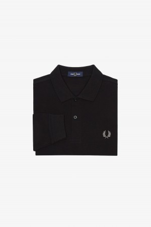 Fred Perry M6006 Fred Perry Shirt Herre Svarte | LNOSX74604