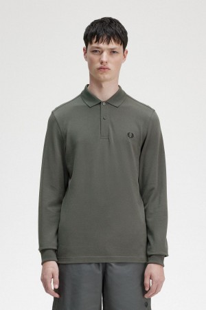 Fred Perry M6006 Polo T Skjorte Herre Grønn | LNOSX61114