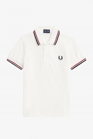 Fred Perry My First Barn Accessories Hvite Rød Marineblå | NOJVR86163