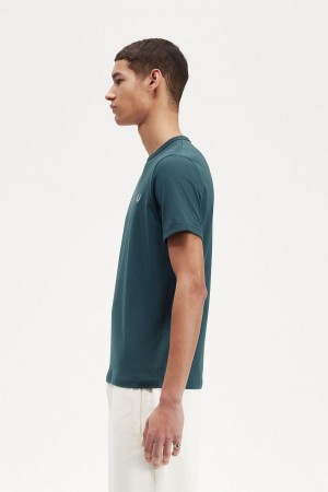 Fred Perry Ringer T-skjorte Herre Blå | MNOFT50148