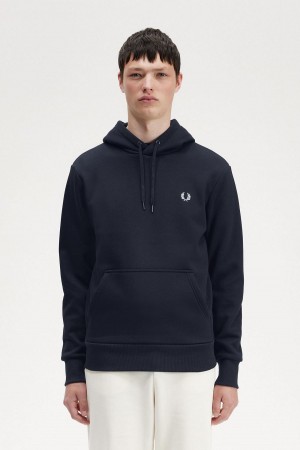 Fred Perry Tape Detail Hette Gensere Herre Marineblå | XNOGW75596