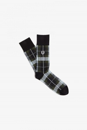 Fred Perry Tartan Sokker Accessories Lyse Hvite | NOXBR83275