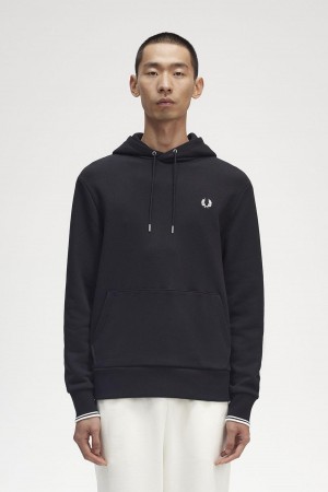 Fred Perry Tipped Hette Gensere Herre Svarte | TNOPQ81747