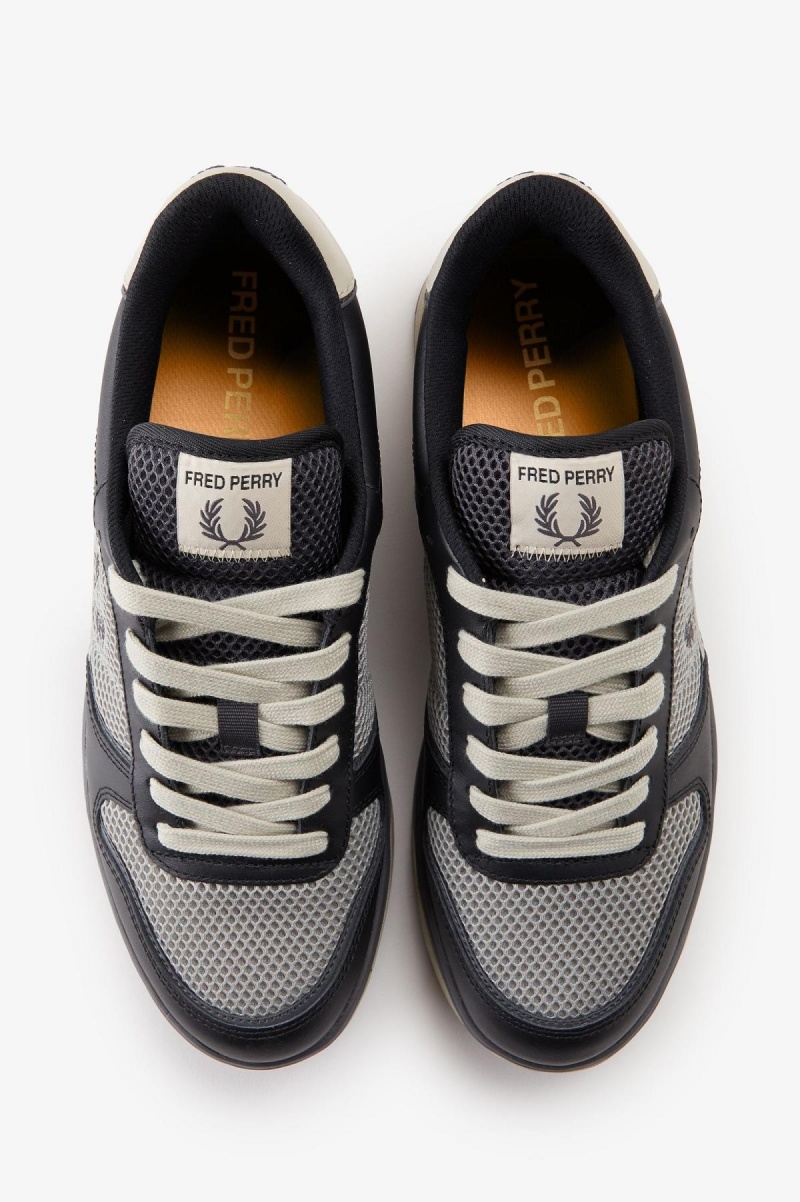 Fred Perry B300 Sko Herre Svarte | ZNONQ21378