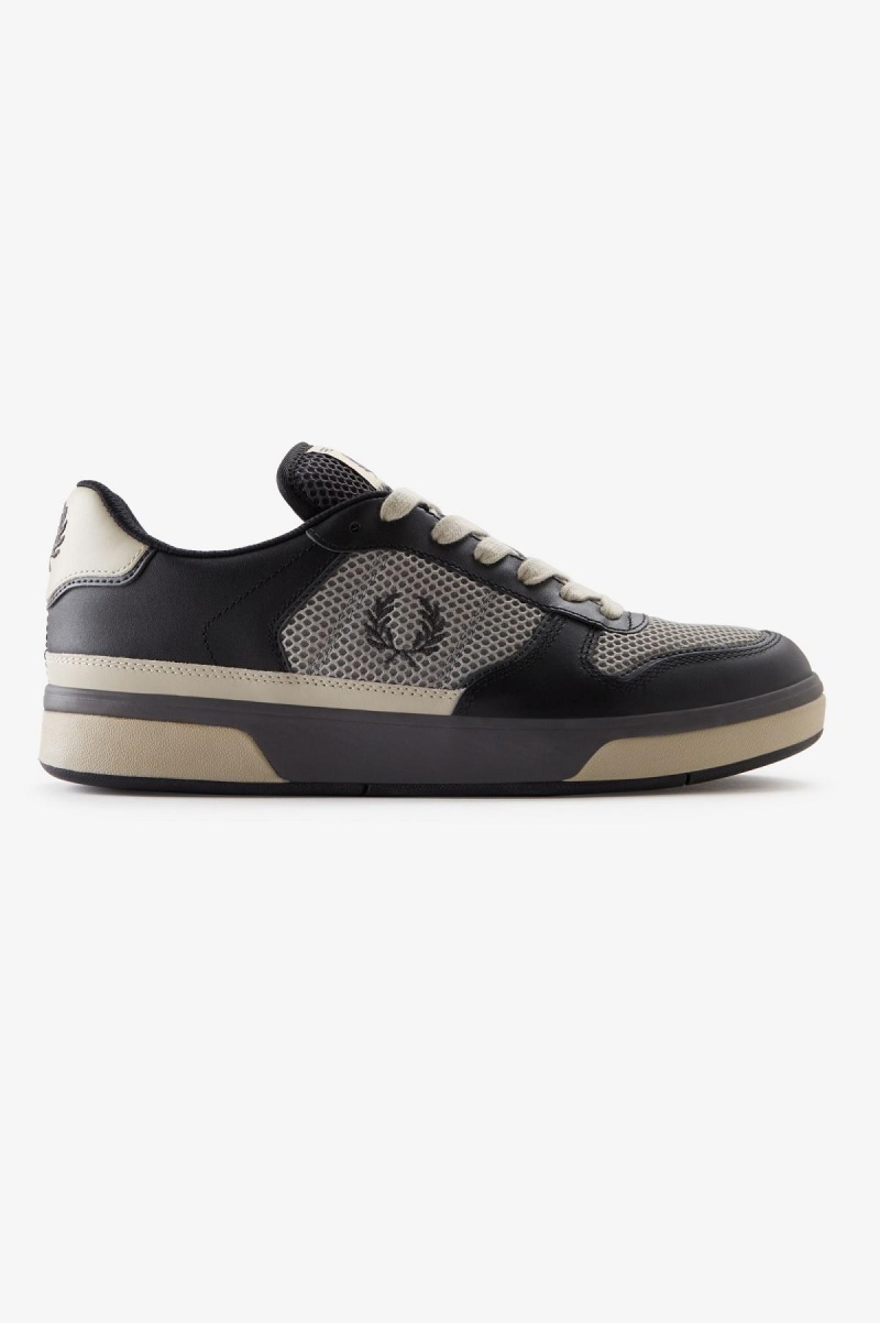 Fred Perry B300 Sko Herre Svarte | ZNONQ21378