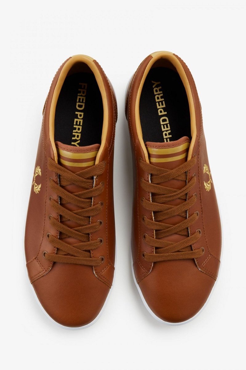 Fred Perry Baseline Sko Herre Tan | NONEJ10988