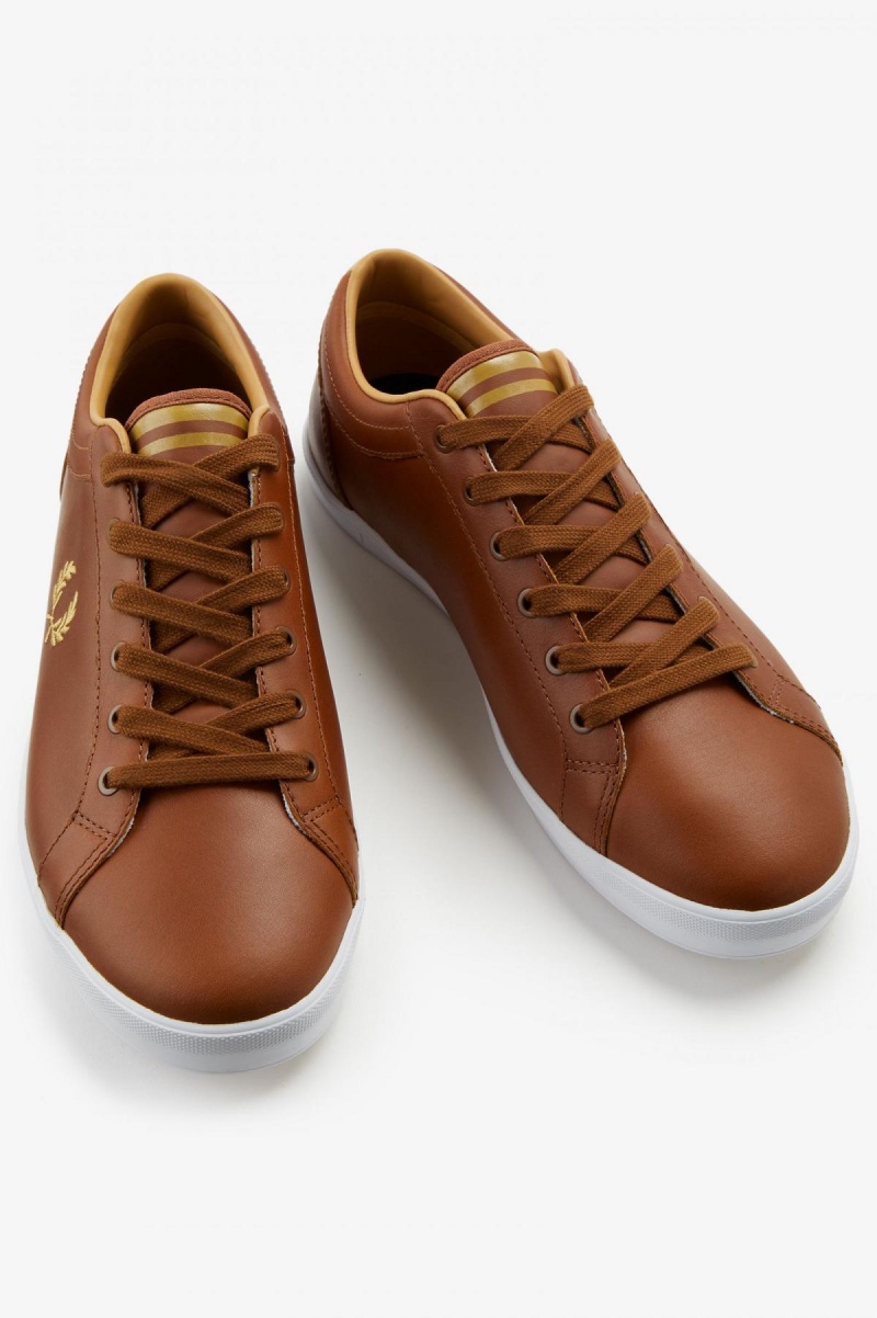 Fred Perry Baseline Sko Herre Tan | NONEJ10988