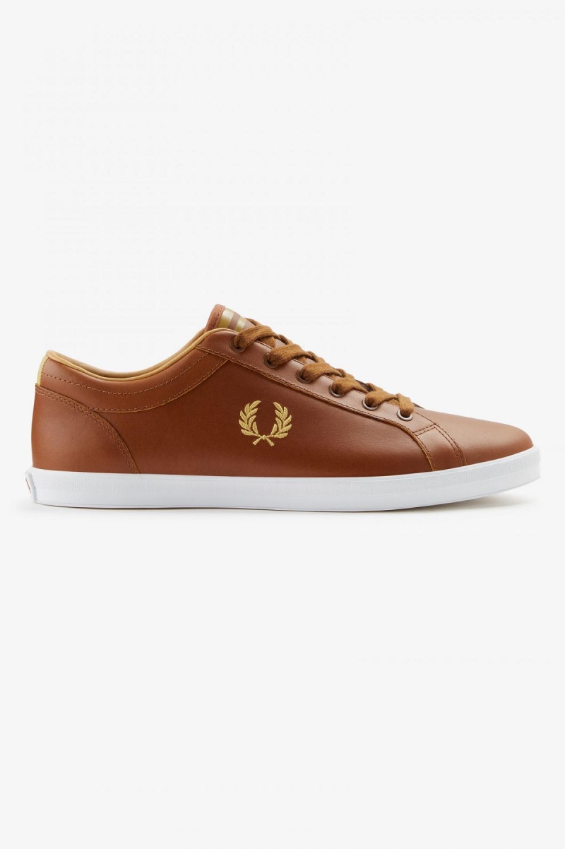 Fred Perry Baseline Sko Herre Tan | NONEJ10988