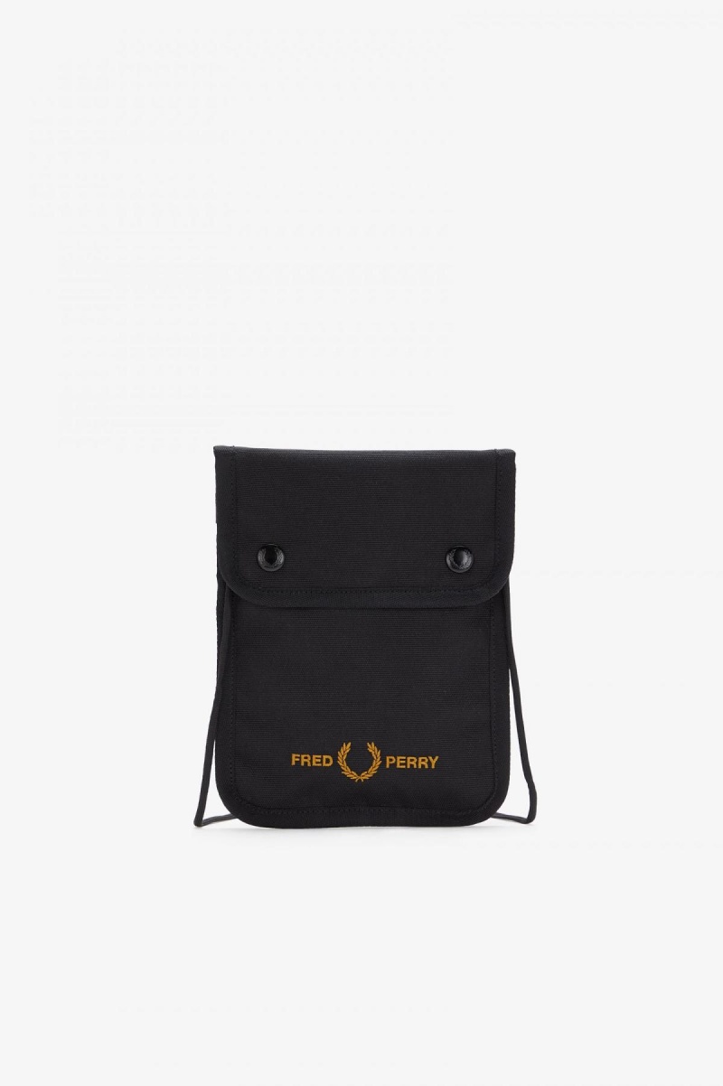 Fred Perry Branded Pouch Veske Accessories Svarte | ZNONQ43601