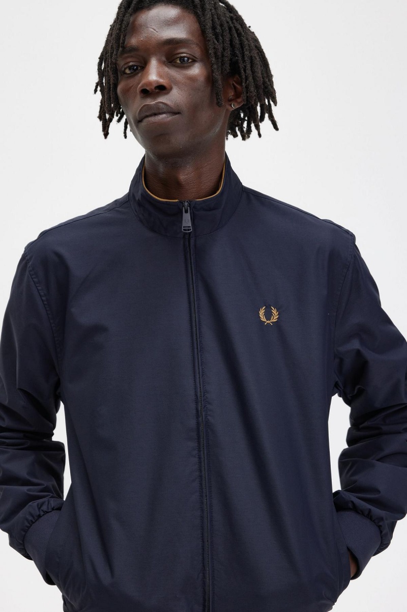 Fred Perry Brentham Frakker Herre Marineblå | LNOSX99321