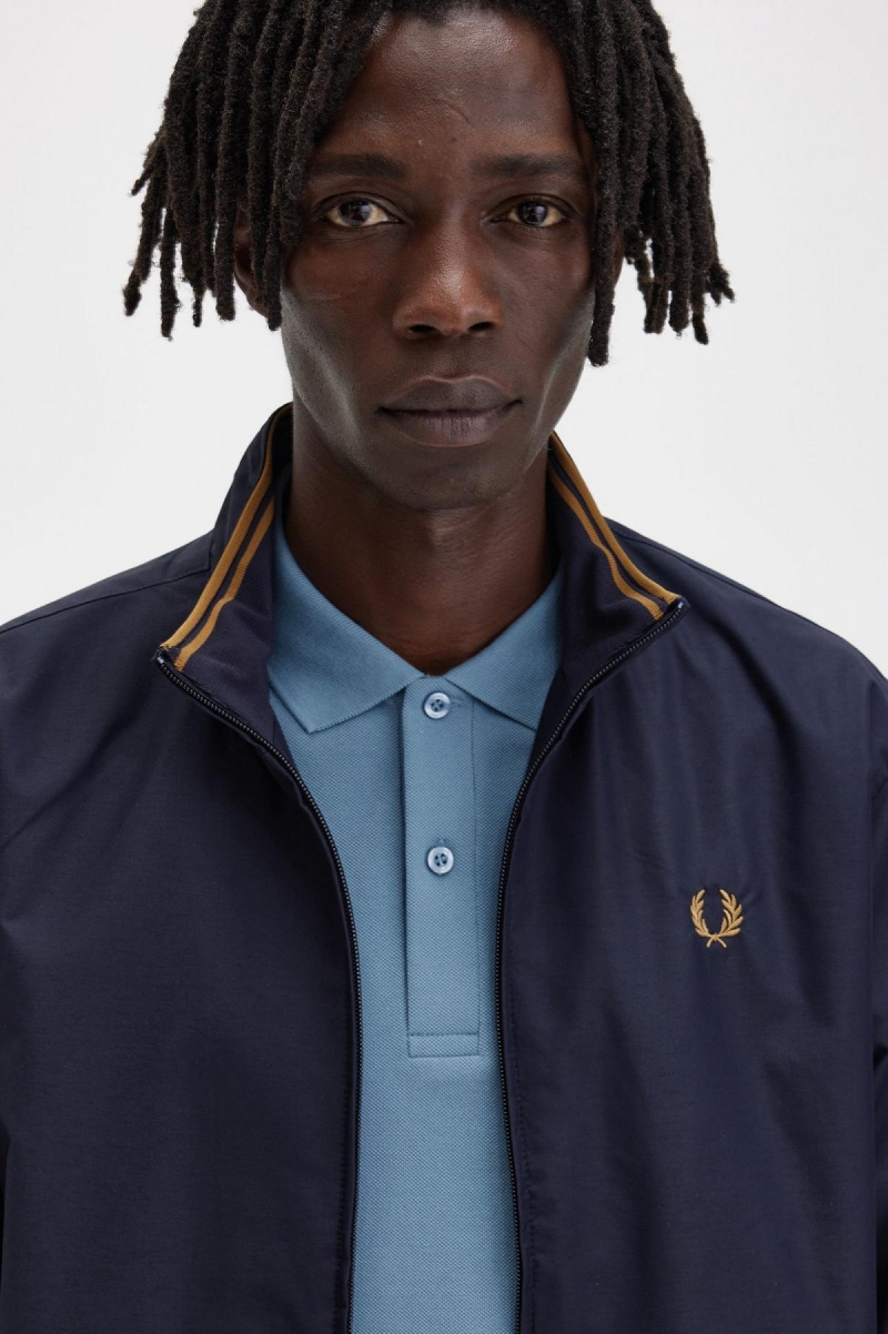 Fred Perry Brentham Frakker Herre Marineblå | LNOSX99321