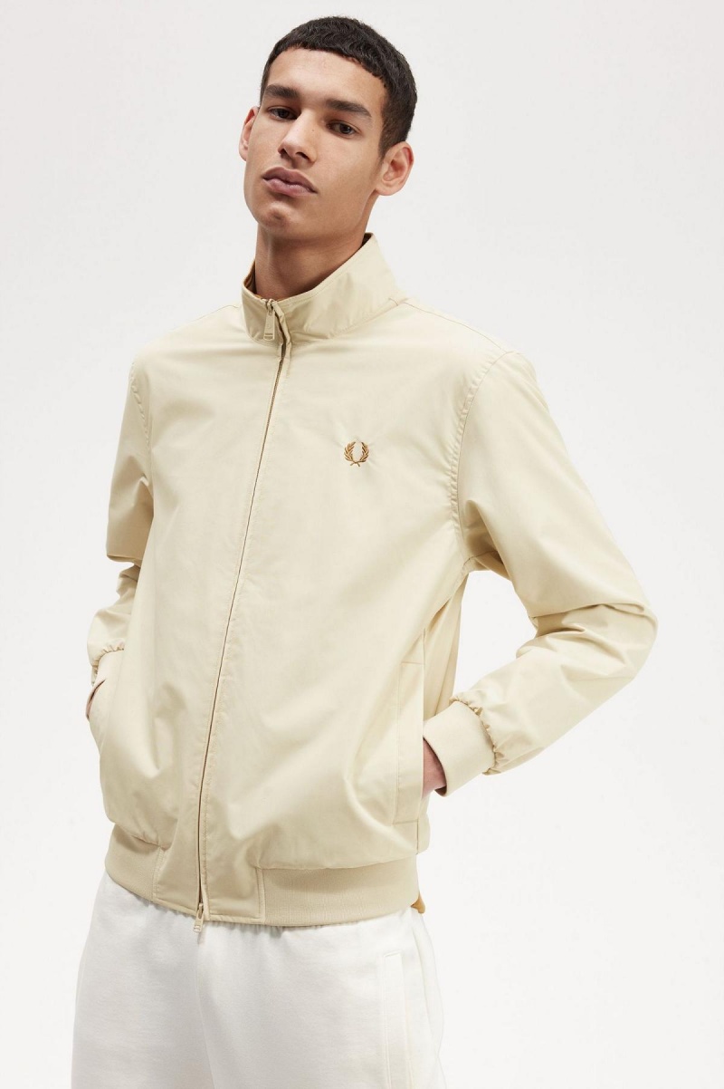 Fred Perry Brentham Frakker Herre Oatmeal | NOEGJ88380