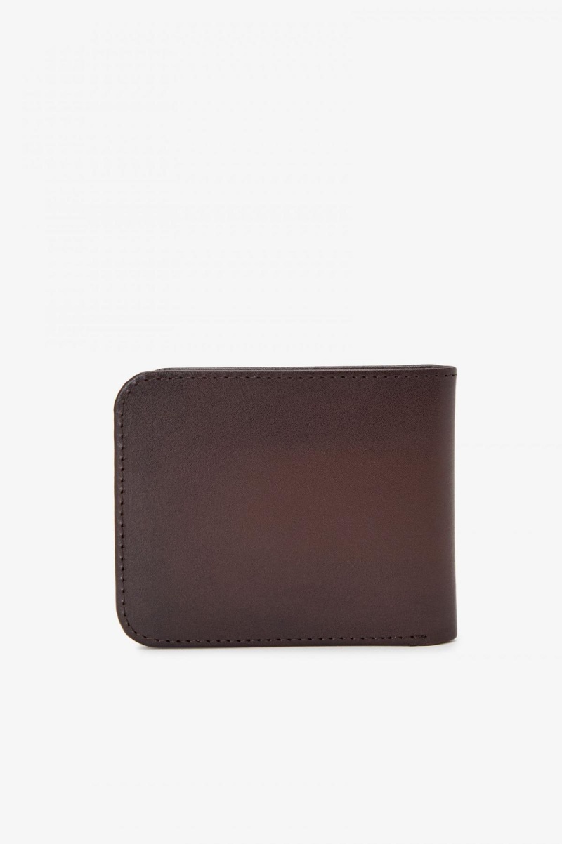 Fred Perry Burnished Leathr Billfold Lommebok Accessories Burnt Tobacco | NOEAH17759