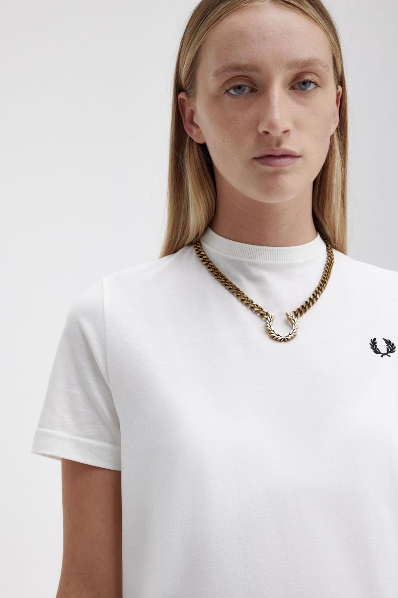 Fred Perry Chunky Laurel Wreath Necklace Smykker Accessories Gull | ENOVG37409