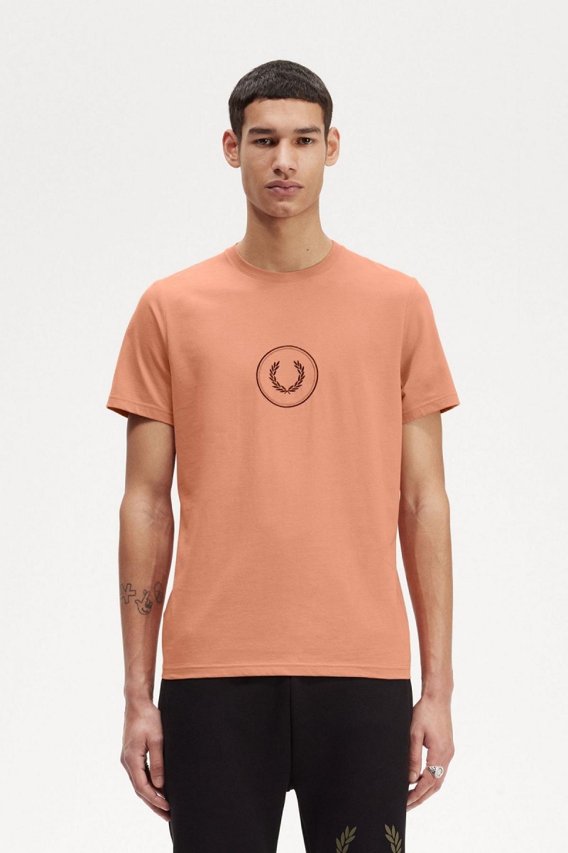 Fred Perry Circle Branding T-skjorte Herre Lyse | BNOSO76503