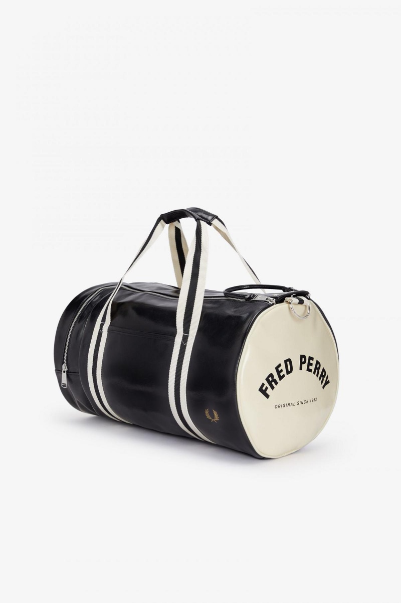 Fred Perry Classic Barrel Veske Accessories Svarte | TNOWZ93387