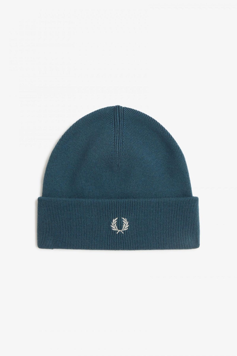 Fred Perry Classic Beanie Accessories Blå Lyse | PNOQX68069