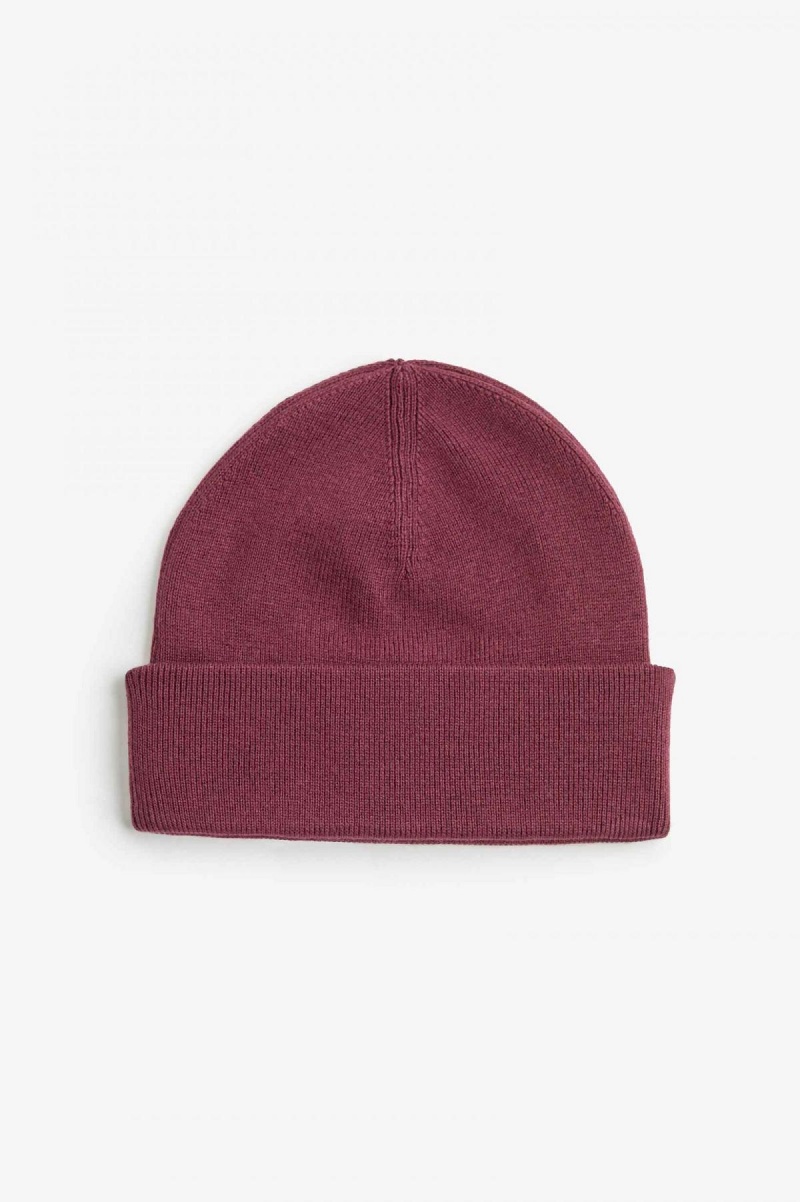 Fred Perry Classic Beanie Accessories Oxblood / Shaded Stone | NOXMI16069