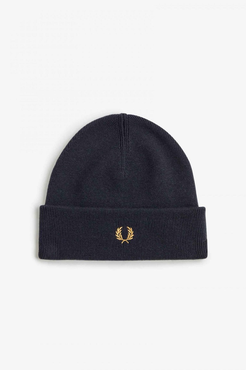 Fred Perry Classic Beanie Accessories Svarte Mørke | ZNONQ18199