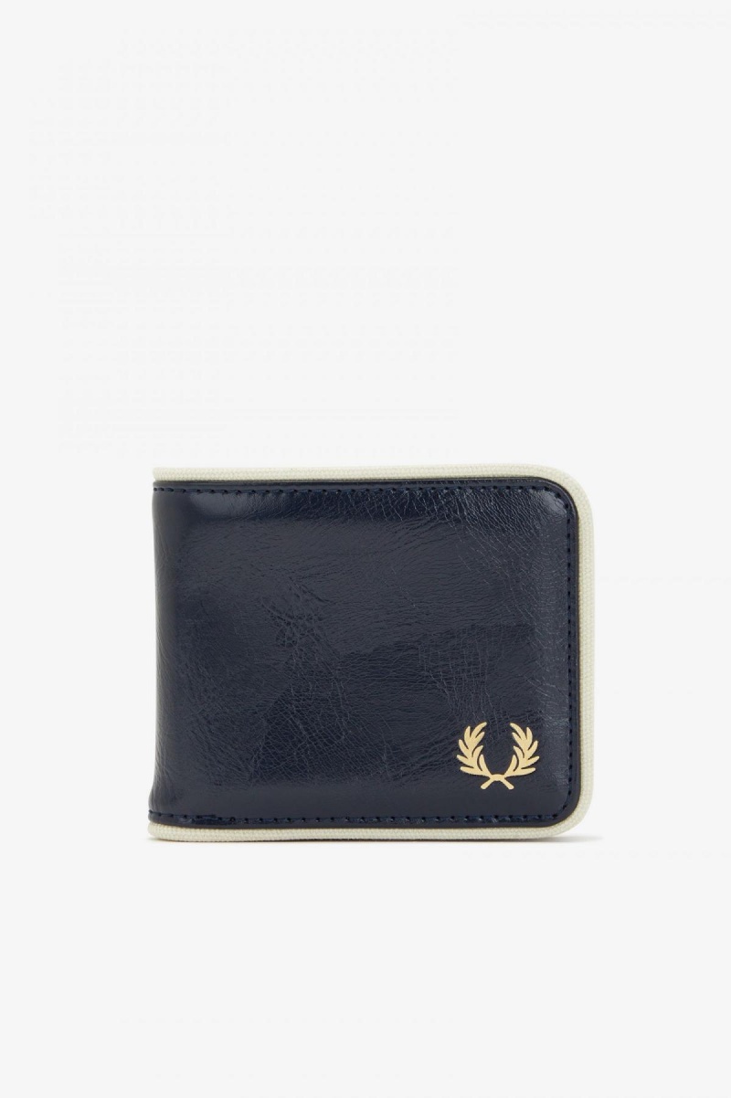 Fred Perry Classic Billfold Lommebok Accessories Marineblå | ZNOMJ51948